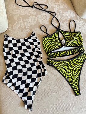 CHECKERED + NEON SET